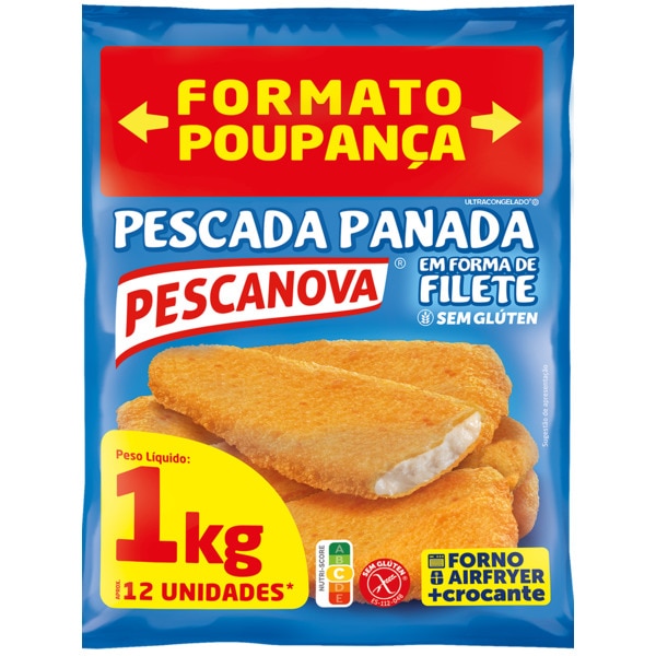 Pescada Panada em Forma de Filete embalagem 1 kg