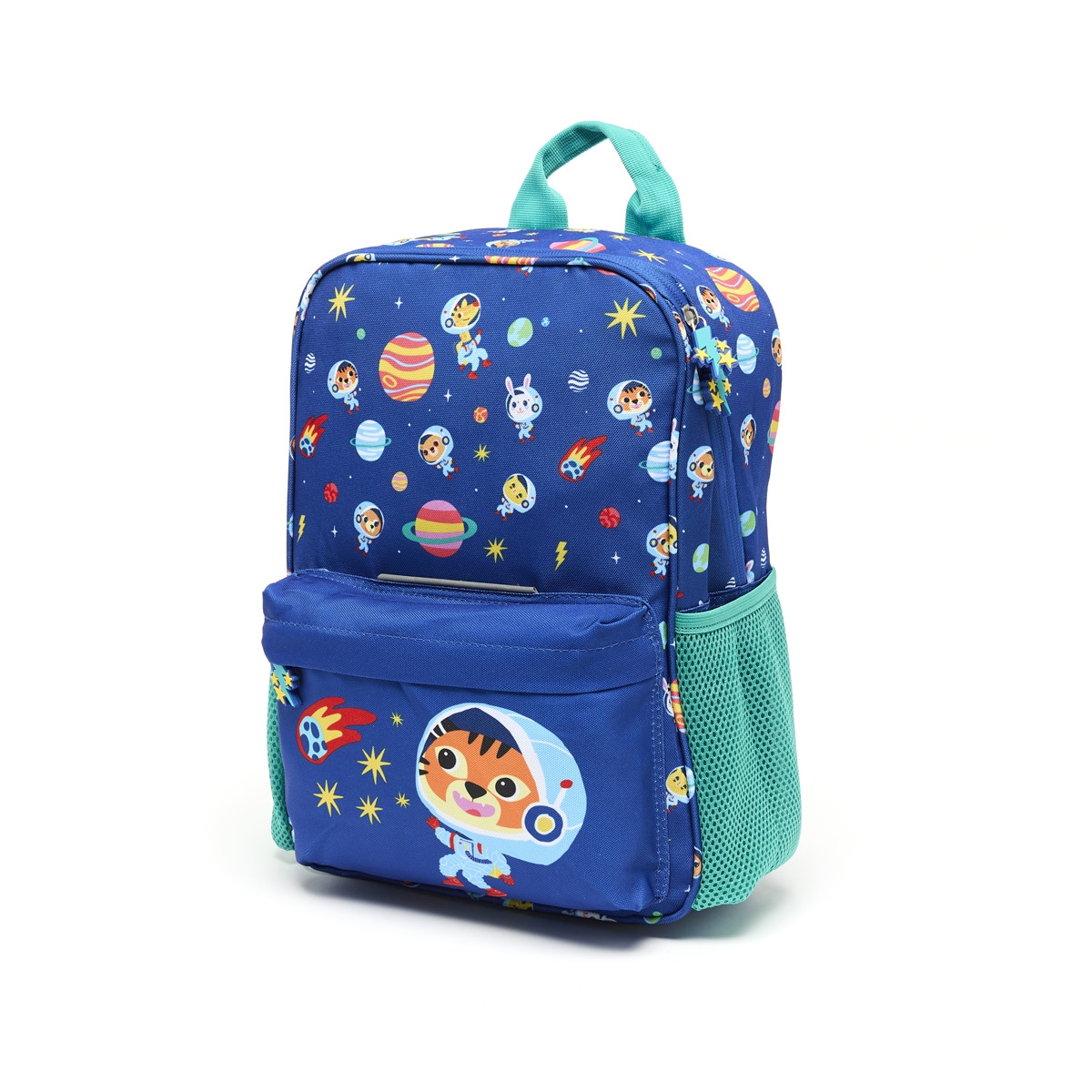 Draeger - Mochila infantil con personajes Kids astronautas en el espacio Draeger azul.