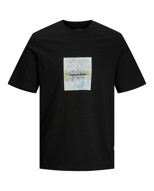 Camiseta de mangas cortas con logo serigrafiado en el lateral de hombre