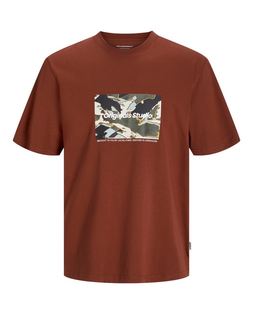 Camiseta de mangas cortas con logo serigrafiado en el lateral de hombre