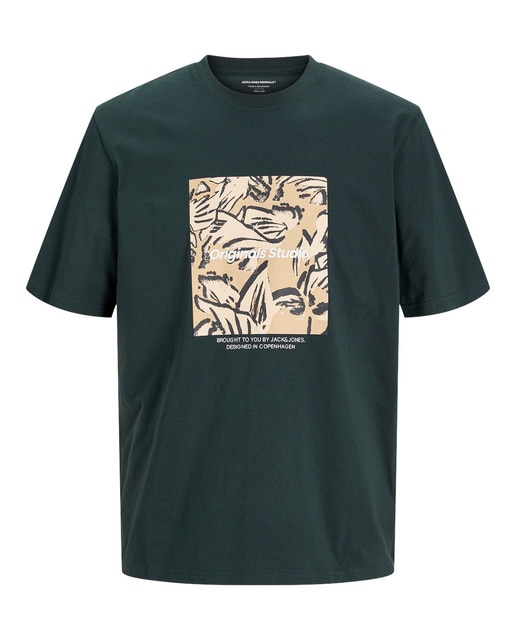 Camiseta de mangas cortas con logo serigrafiado en el lateral de hombre