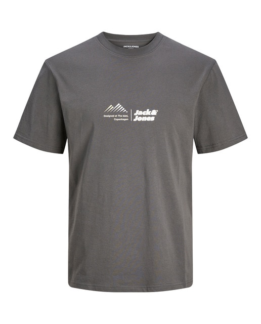 Camiseta de mangas cortas con logo serigrafiado en el lateral de hombre