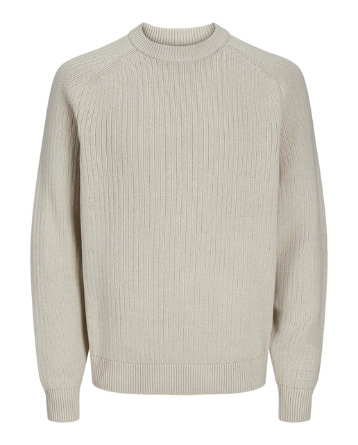 Jerse estructura de cuello redondo de hombre