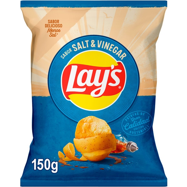 patatas fritas con sal y vinagre bolsa 150 g