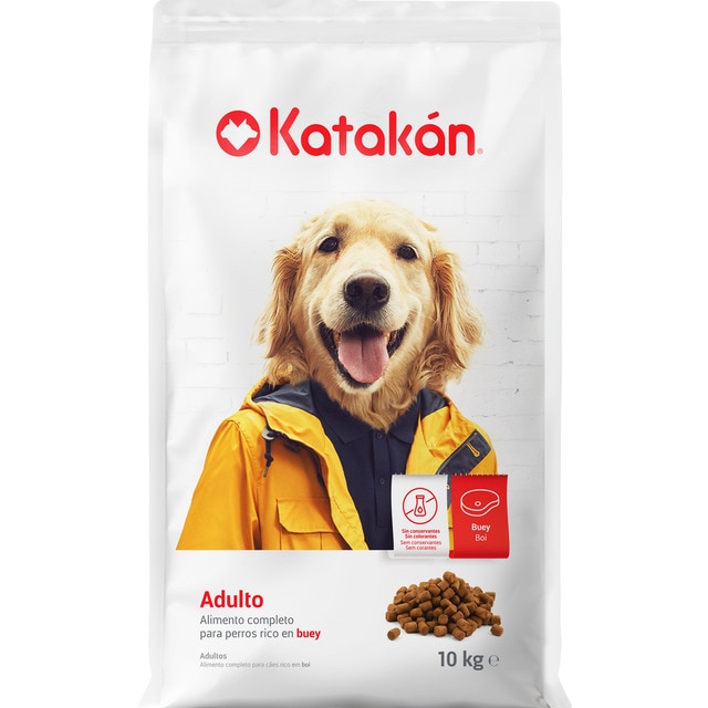 Katakán – Pienso para perros adultos Katakán buey.