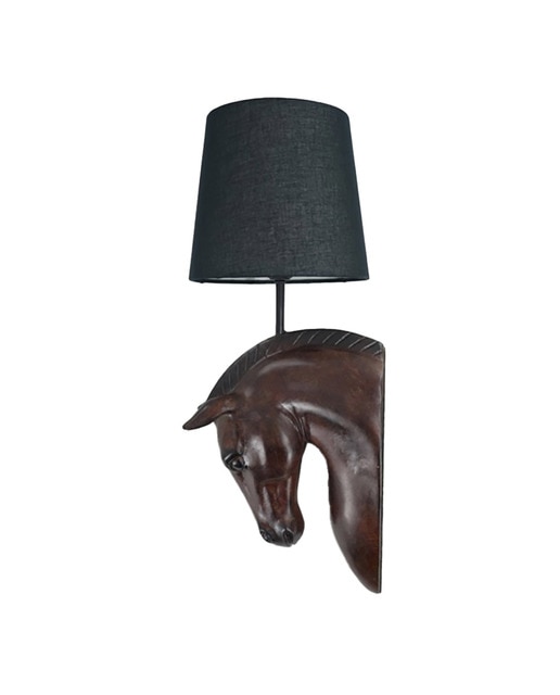 Lámpara aplique resina 21 x 18 x 50,5 caballo