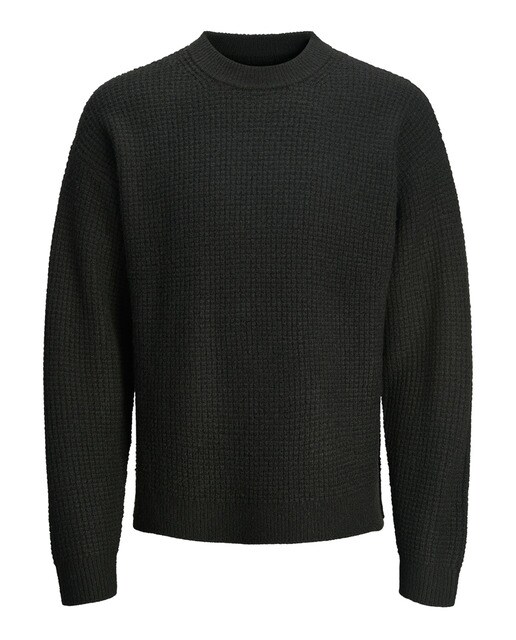 Jersey combinado de cuello redondo de hombre