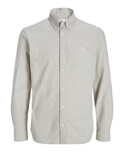 Camisa estructura con algodón  cierre abotonado