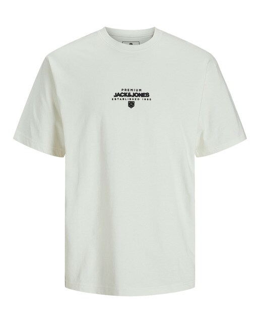 Camiseta con estampado frontal, cuello redondo  manga corta de hombre