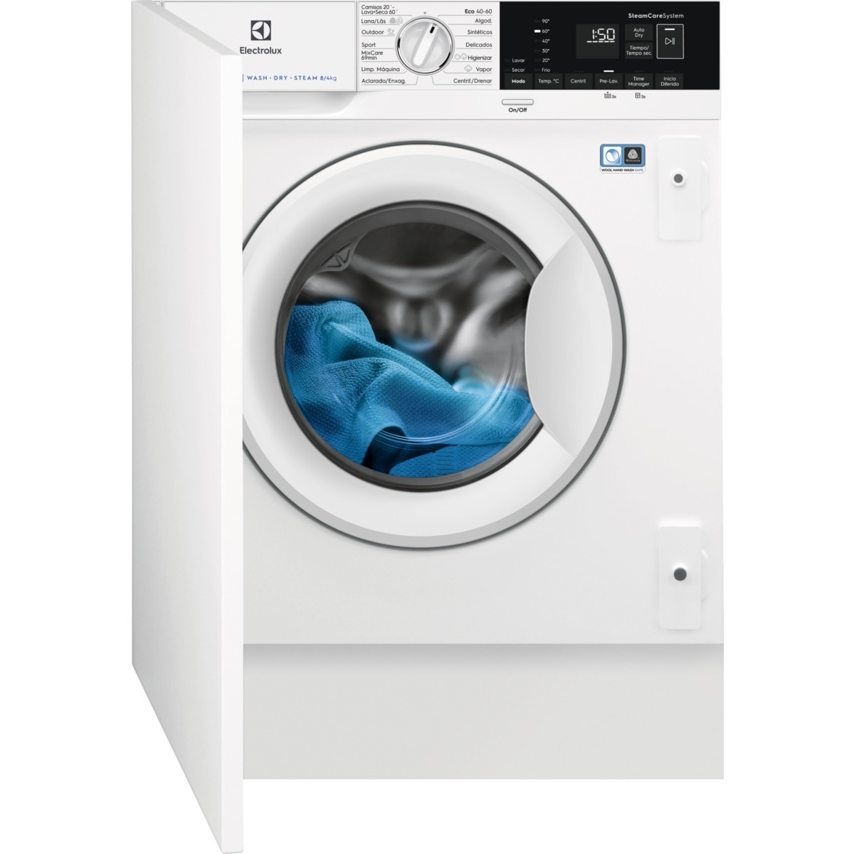 Electrolux – Lavadora secadora integrable Electrolux 8 kg / 1.600 rpm – EN7W4862OF.
