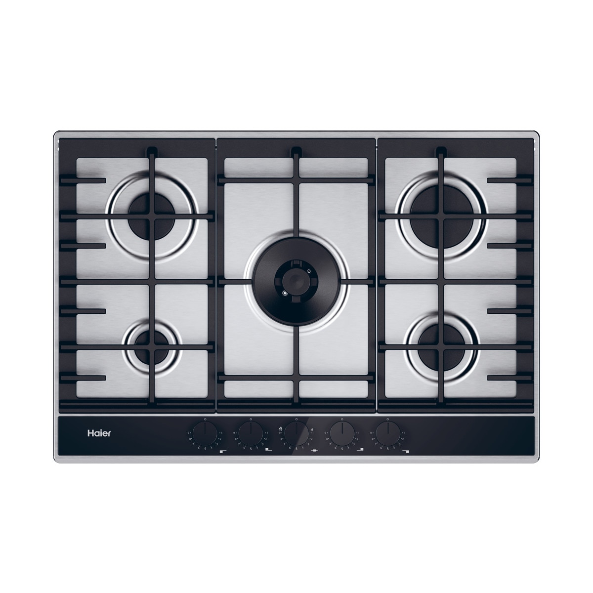 Haier – Placa gas Haier con 5 Quemadores, Preciflame, Gas On Metal Series 4 – HAHG7W5TX.