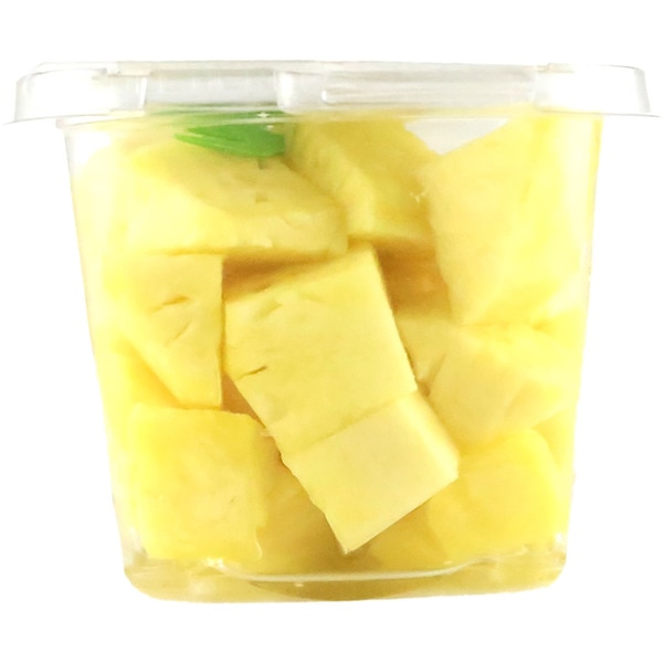Geschälte Ananas in Stückchen Becher 500 g