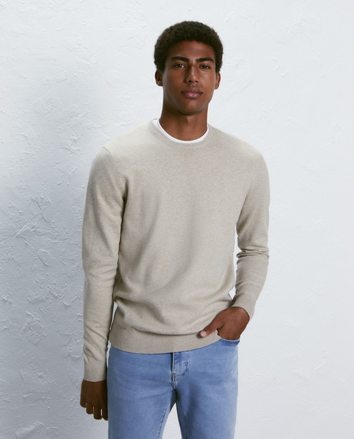 Jersey de hombre cuello redondo