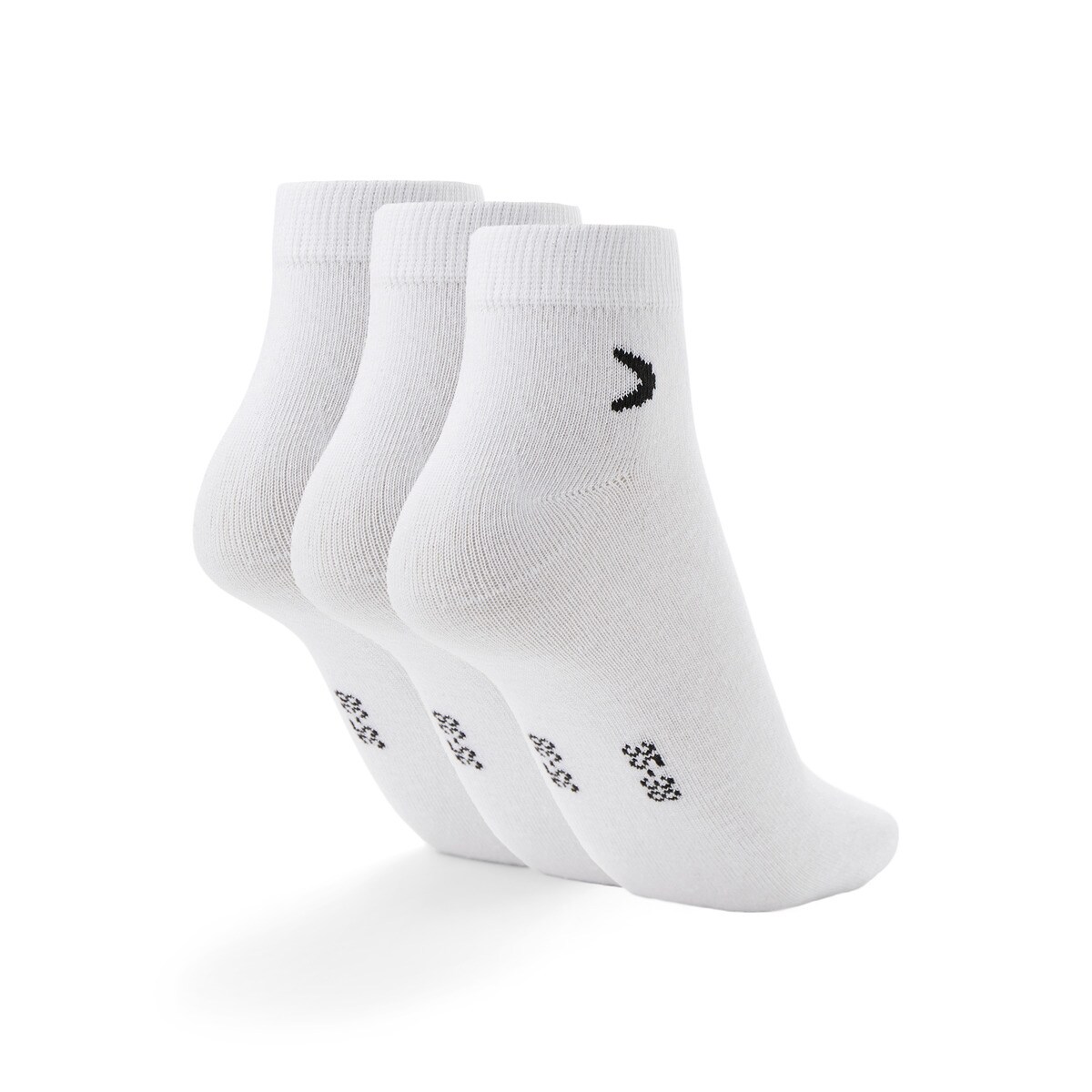 Meias de Treino de Cano Baixo - Pack de Três Pares Branco-2