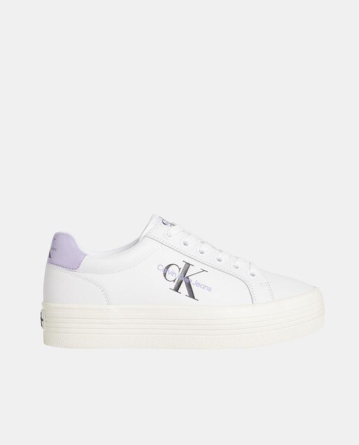 Zapatilla de plataforma de piel Calvin Klein Jeans