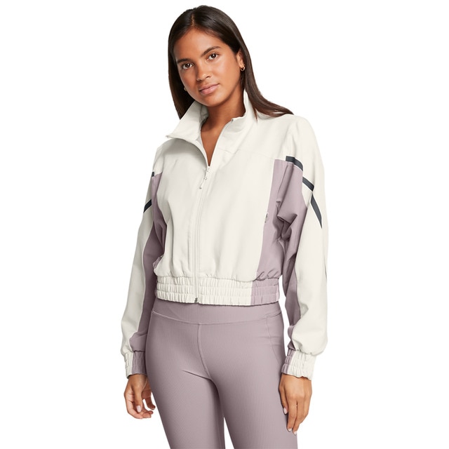 Chaqueta casual de mujer Unstoppable Crop Jacket-Wht Under Armour