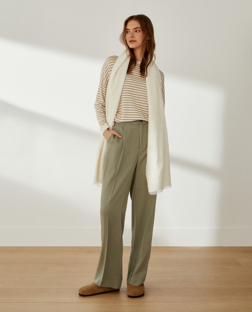 Pantalón pinzas tencel