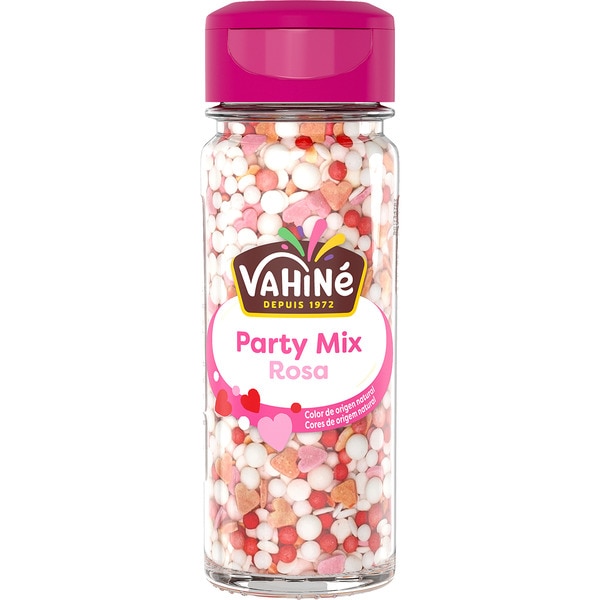 Party Mix Rosa decoraciones para postres en rosa frasco 55 g