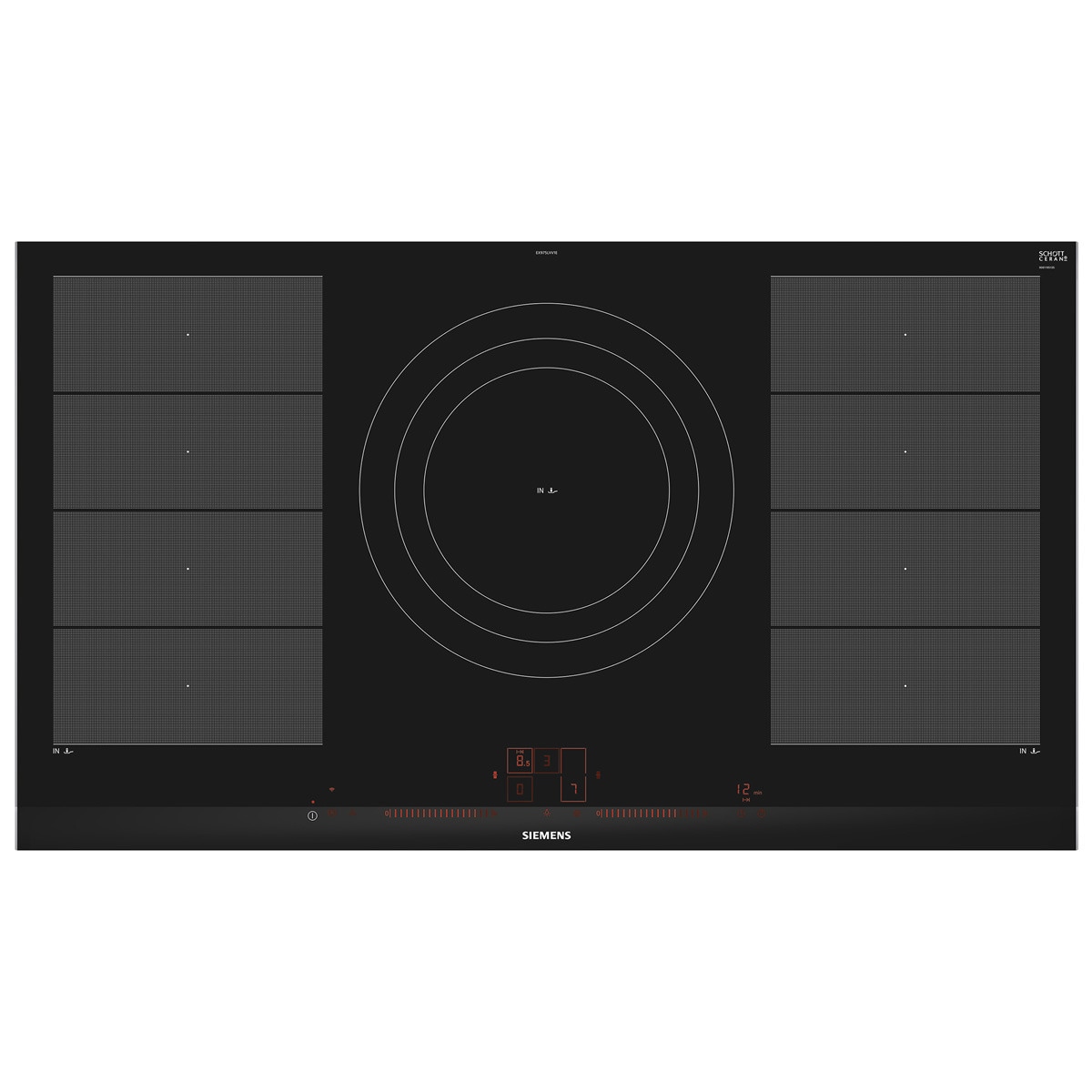 Siemens – Placa inducción Siemens 3 zonas de cocción iQ700- EX975LVV1E.