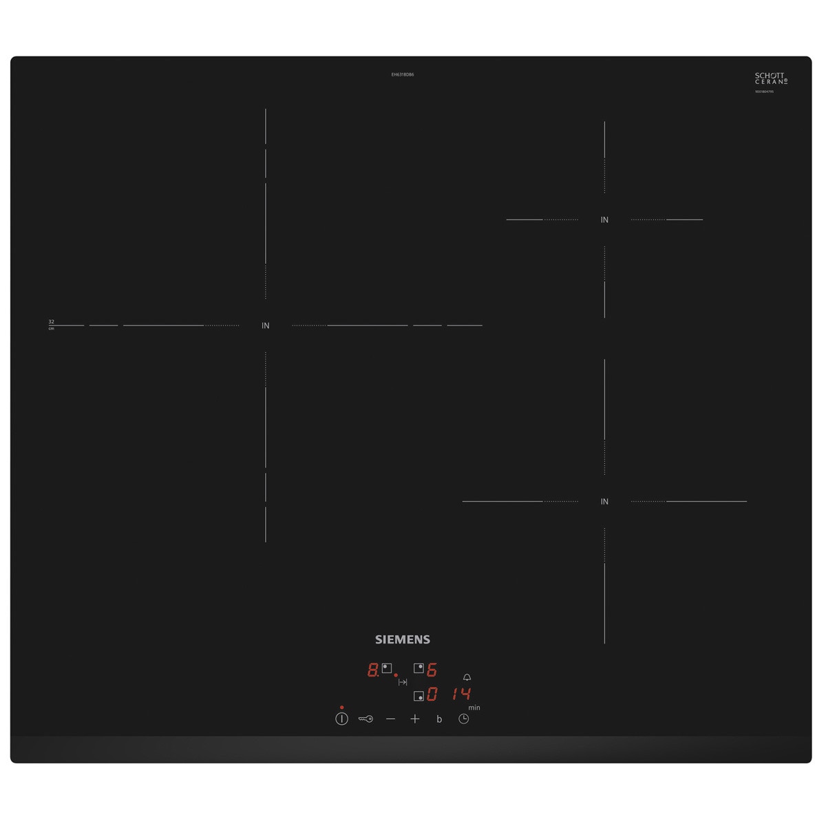Siemens – Placas de inducción Siemens 3 zonas de cocción – EH631BDB6E.