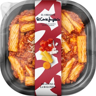 EL OBRADOR EL CORTE INGLES rigatoni bolognese container 300 g