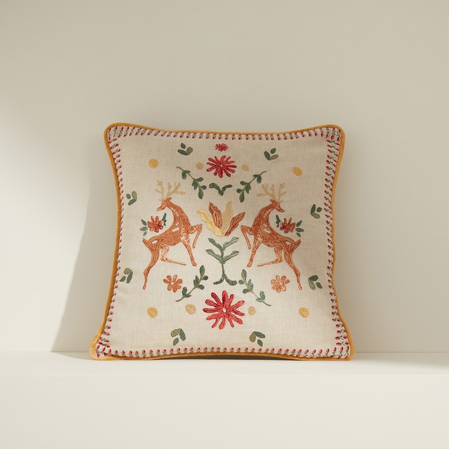 Cojín decorativo bordado Folk Reinders El Corte Inglés