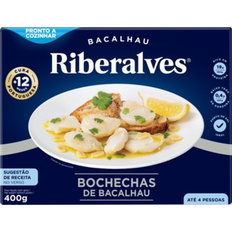 Riberalves Bochechas de Bacalhau embalagem 400 g
