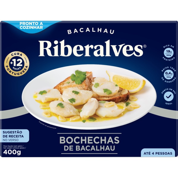 Bochechas de Bacalhau embalagem 400 g