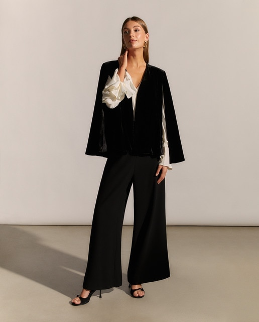 Pantalón de mujer liso y ancho