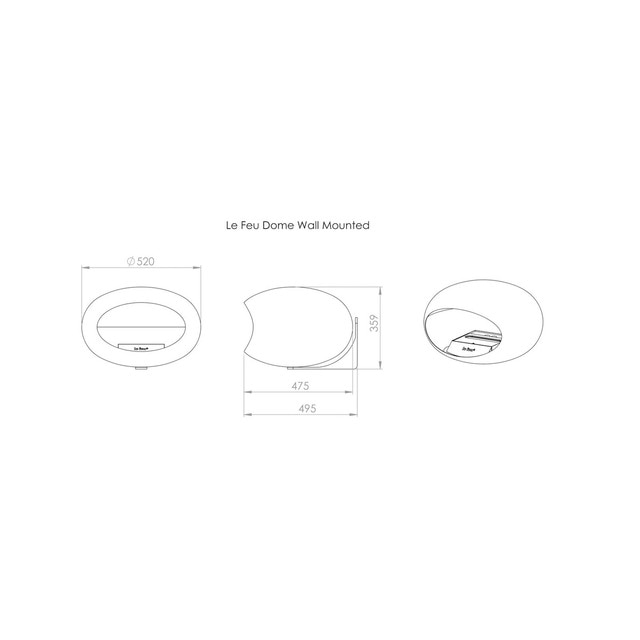 Thumbnail 4 de LE FEU Wall Biochimenea 3,0 kWh calefactor