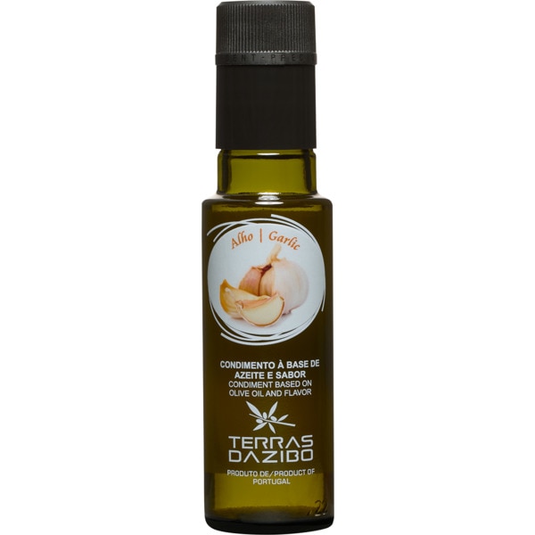 Condimento Azeite Virgem Extra com sabor a Alho garrafa 100 ml