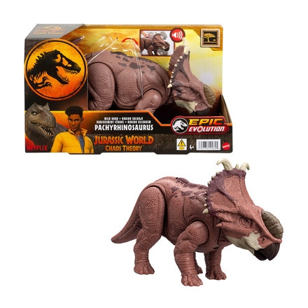 Dinosaurio Pachyrhinosaurus Rugido Salvaje : Teoría del Dinocaos Netflix Mattel