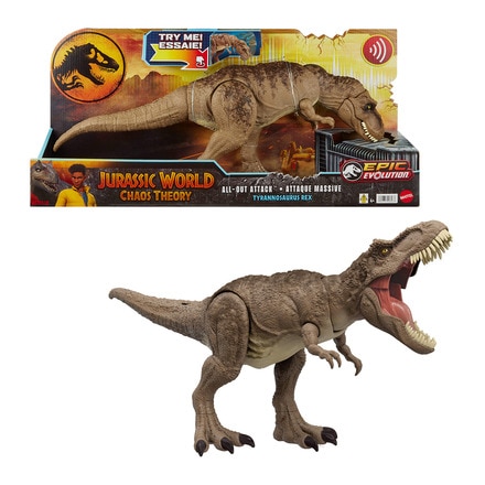 Dinosaurio Tyrannosaurus Rex  All-Out Attack Mattel