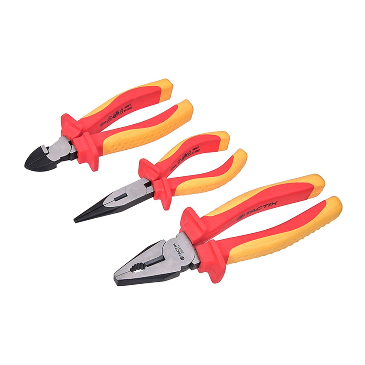 TACTIX – Juego 3 Alicates Aislados.