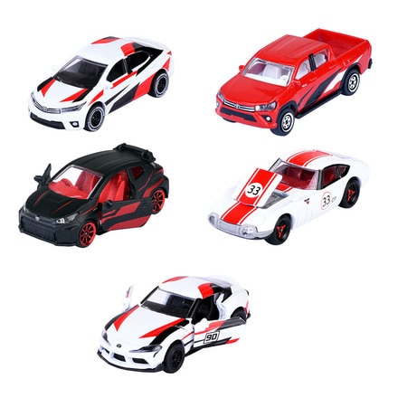 Giftpack 5 coches de juguete Toyota Racing 