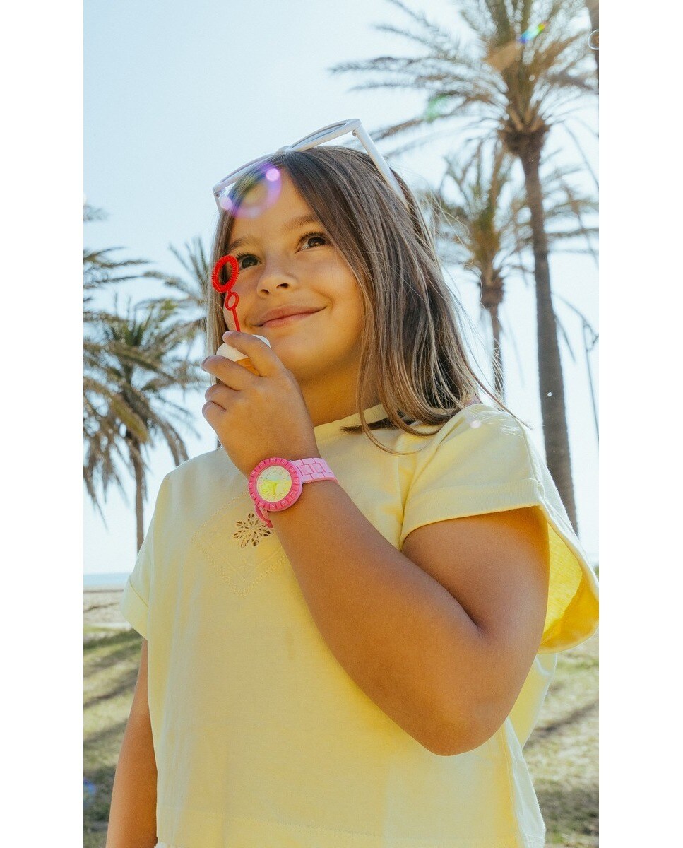 Relógio infantil Pink Splash Rosa-3