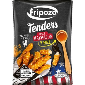 FRIPOZO tenders american style 100% pechuga de pollo sabor barbacoa y miel envase 250 g