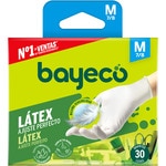 weiße Latex-Handschuhe Größe M Box 30 Einheiten