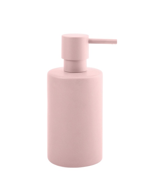 Dispensador de jabón rosa mate