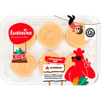 Lusiaves Mini Hambúrguer de Frango Kids embalagem 300 g