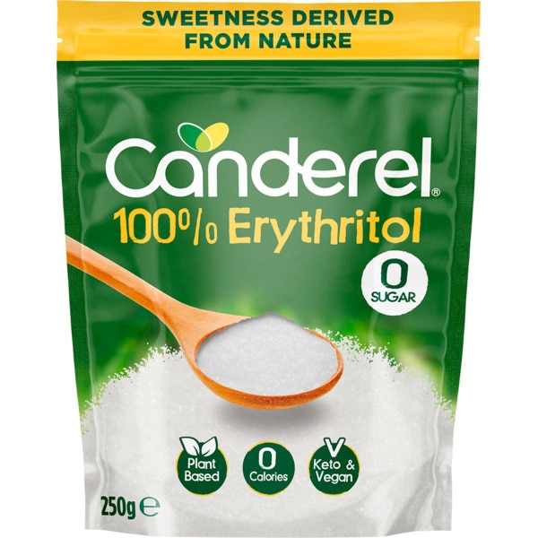 100% Erythitol 0 Açúcar embalagem 250 g