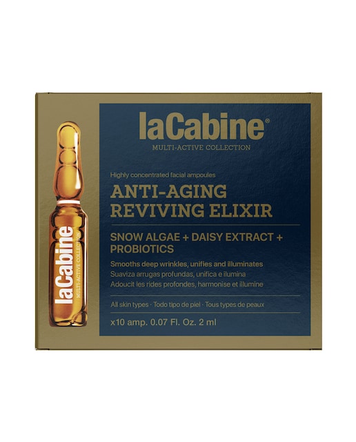 LA CABINE – 10 Ampollas Faciales Anti-Aging Reviving Elixir Lacabine.