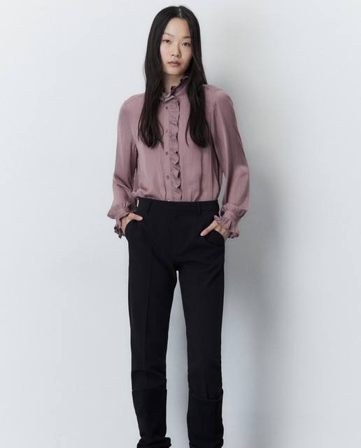 Blusa volante plisado