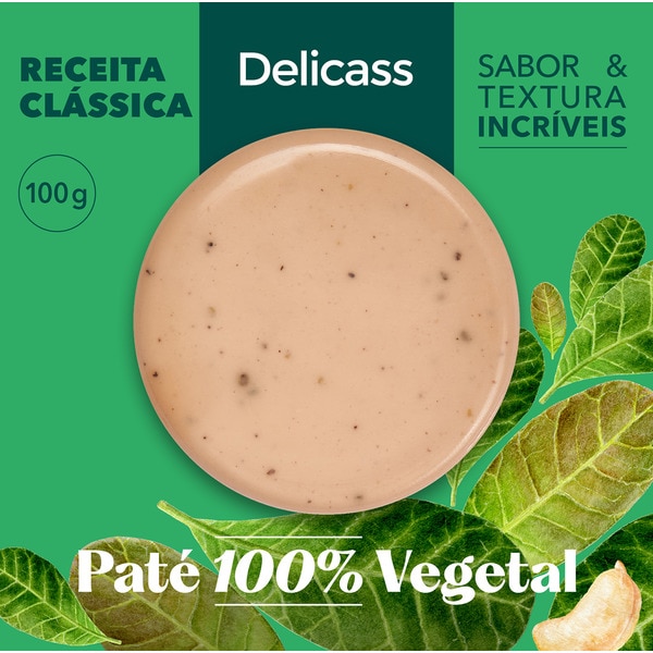 Paté Vegetal Clássico embalagem 100 g