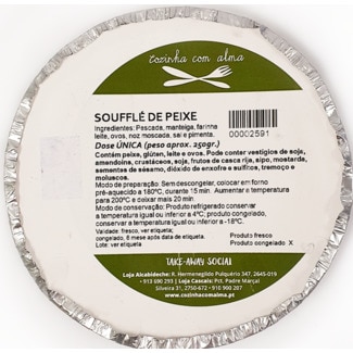Cozinha com Alma Souffle de Peixe 1 Dose 1 Pessoa embalagem 250 g