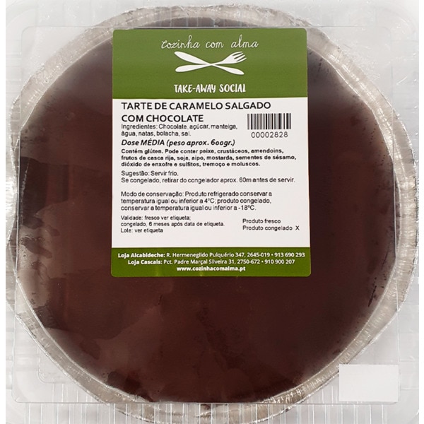 Tarte de Caramelo Salgado com Chocolate 1 Dose 4/6 Pessoas embalagem 600 g