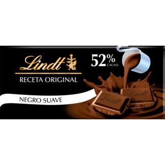 Lindt Chocolate Negro Suave 52% de Cacau tablete 100 g