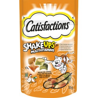 Catisfactions Alimento Húmido para Gato Shakeups Multivitaminas sabor Frango embalagem 55 g