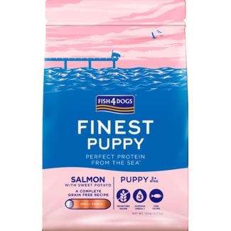 Fish4Dogs Ração para Cão Puppy sabor Salmão embalagem 1,5 kg