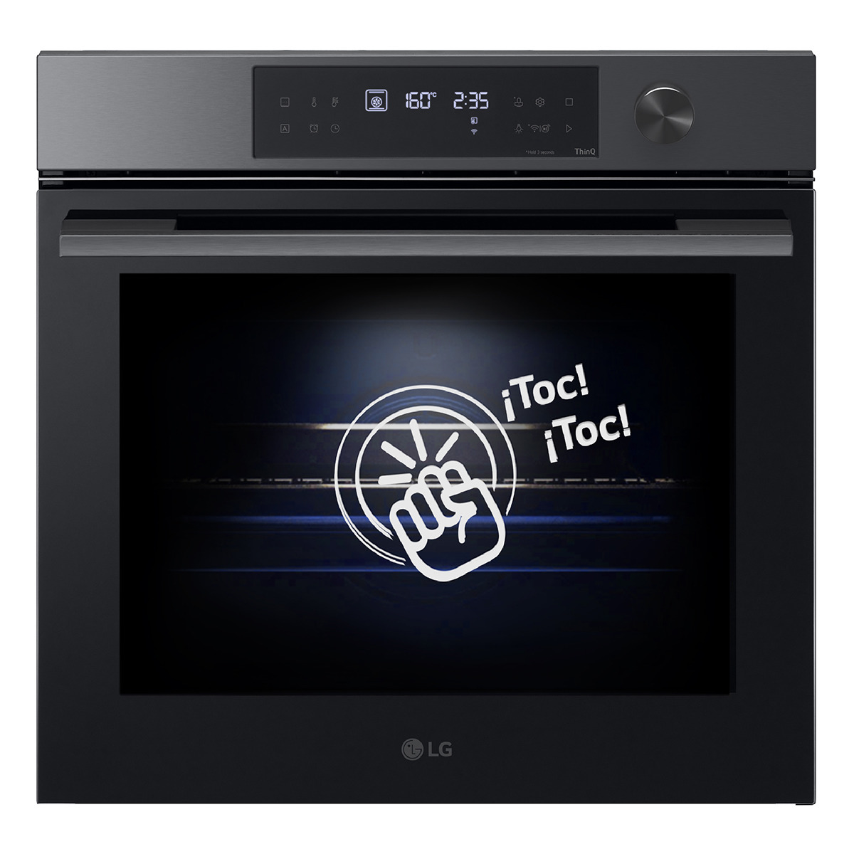LG – Horno multifunción LG pirolítico, 76 l, display LED, función Instaview – WS7D7632WB.